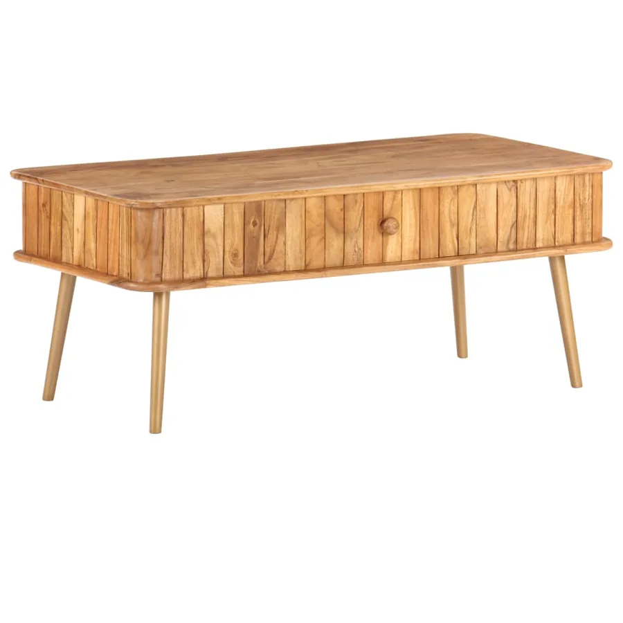 Table basse 100x50x40 cm Bois d'acacia massif - 14