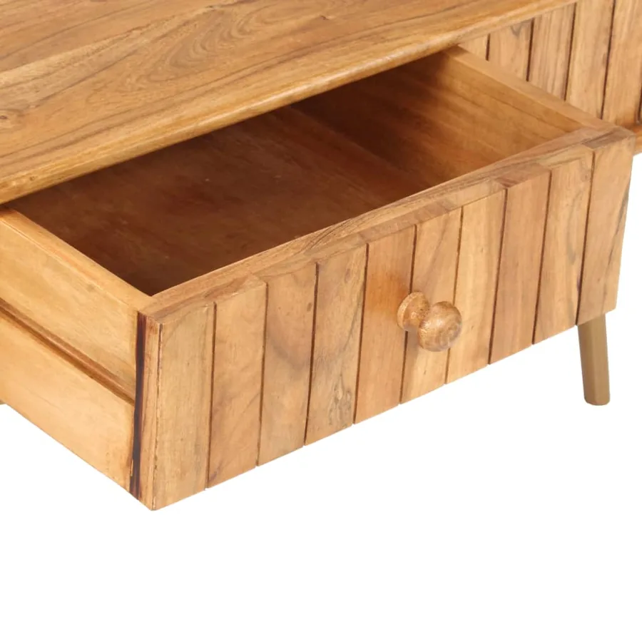 Table basse 100x50x40 cm Bois d'acacia massif - 8