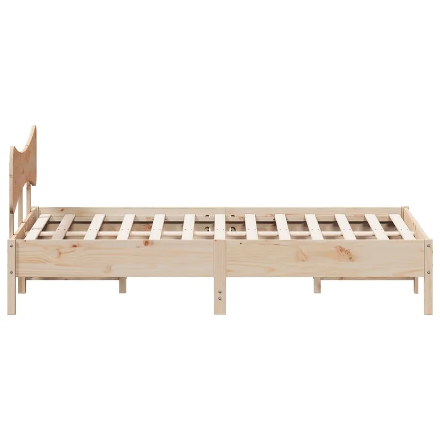Cadre de lit sans matelas 120x200 cm bois de pin massif - 7