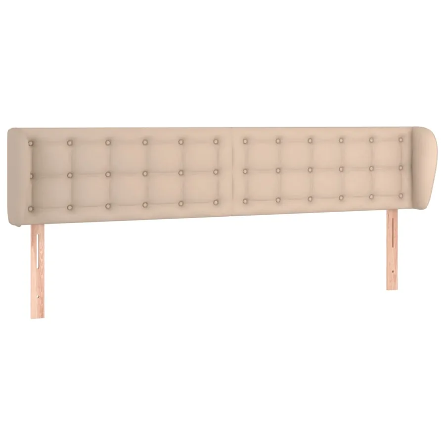 Tête de lit avec oreilles Cappuccino 183x23x78/88 cm Similicuir - 2