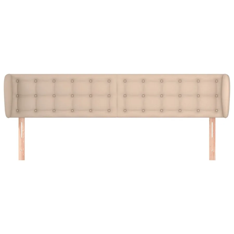 Tête de lit avec oreilles Cappuccino 183x23x78/88 cm Similicuir - 3