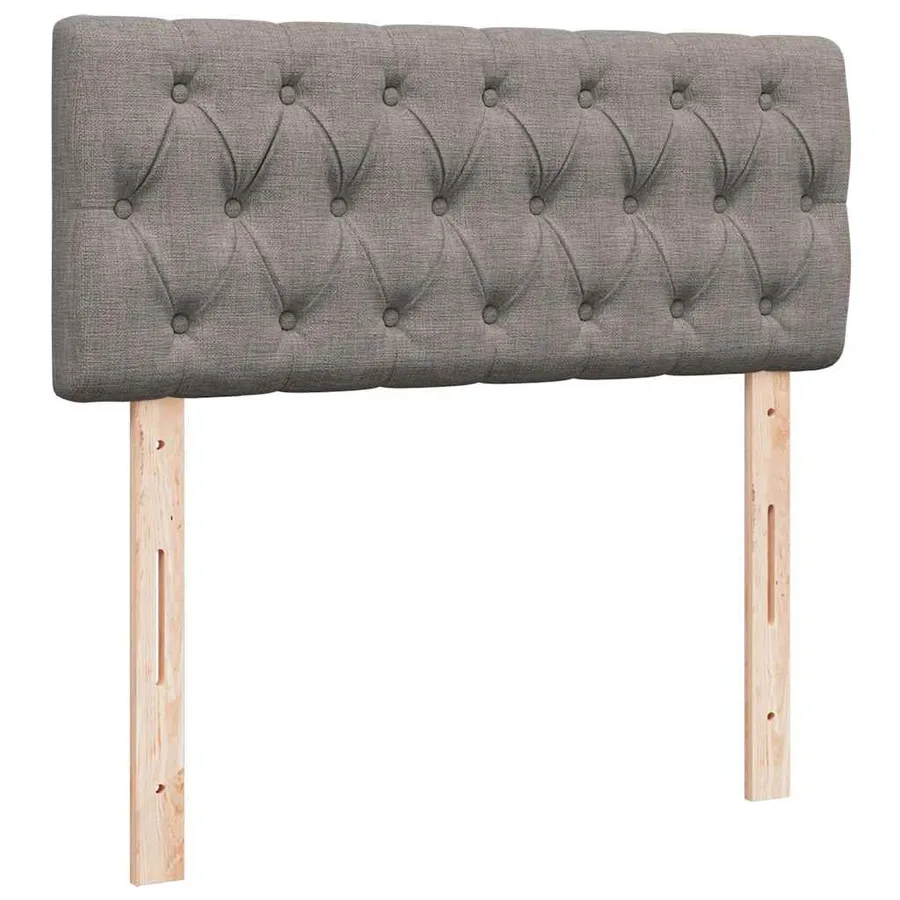 Sommier à lattes de lit avec matelas Taupe 120x200 cm Tissu - 12