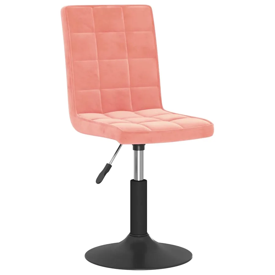 Chaises pivotantes à manger lot de 4 rose velours - 3
