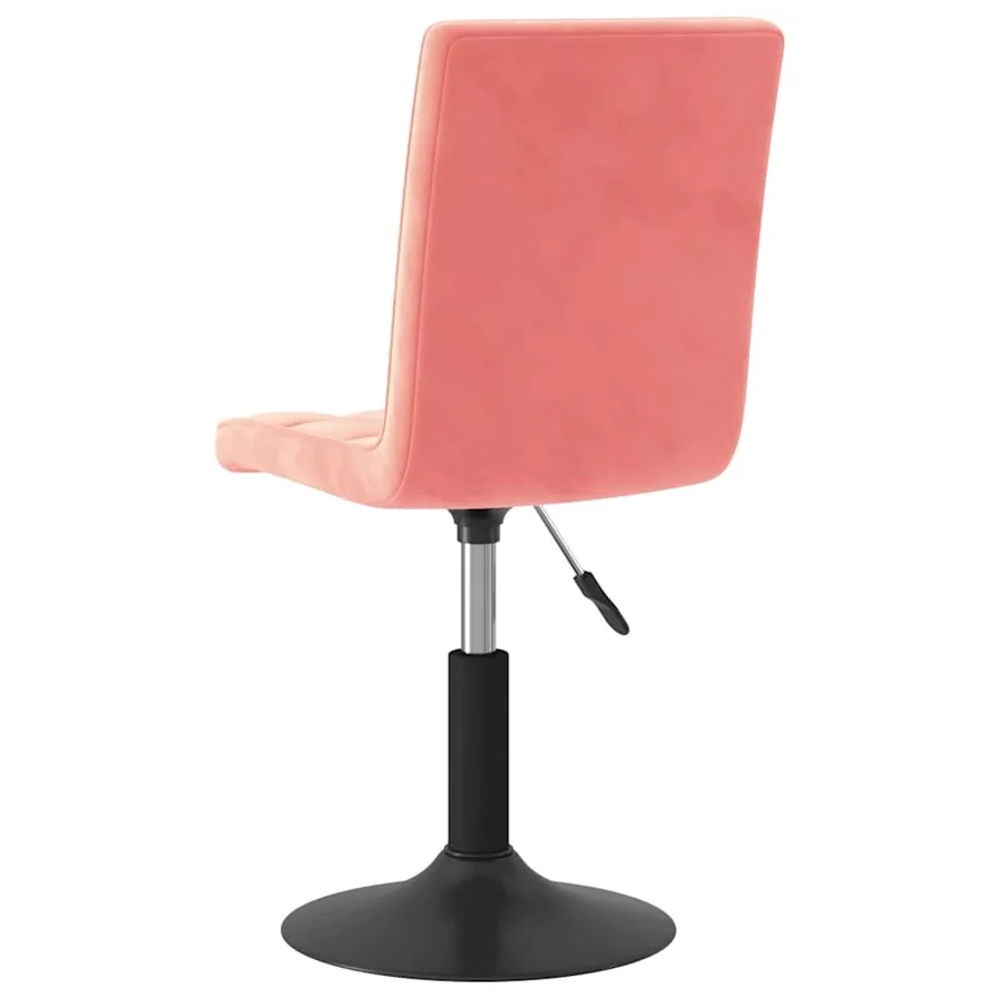 Chaises pivotantes à manger lot de 4 rose velours - 6