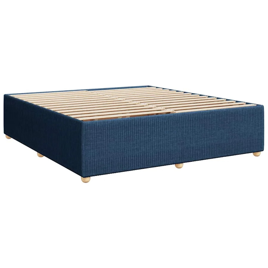 Sommier à lattes de lit avec matelas Bleu 180x200 cm Tissu - 10