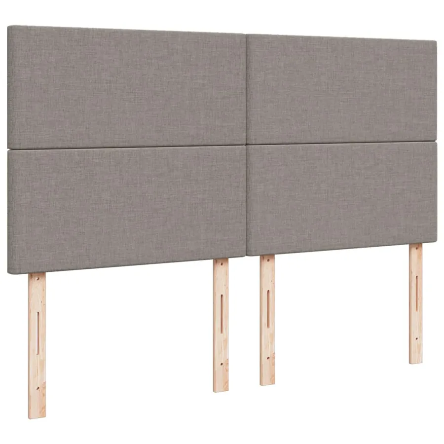 Sommier à lattes de lit avec matelas Taupe 180x200 cm Tissu - 7