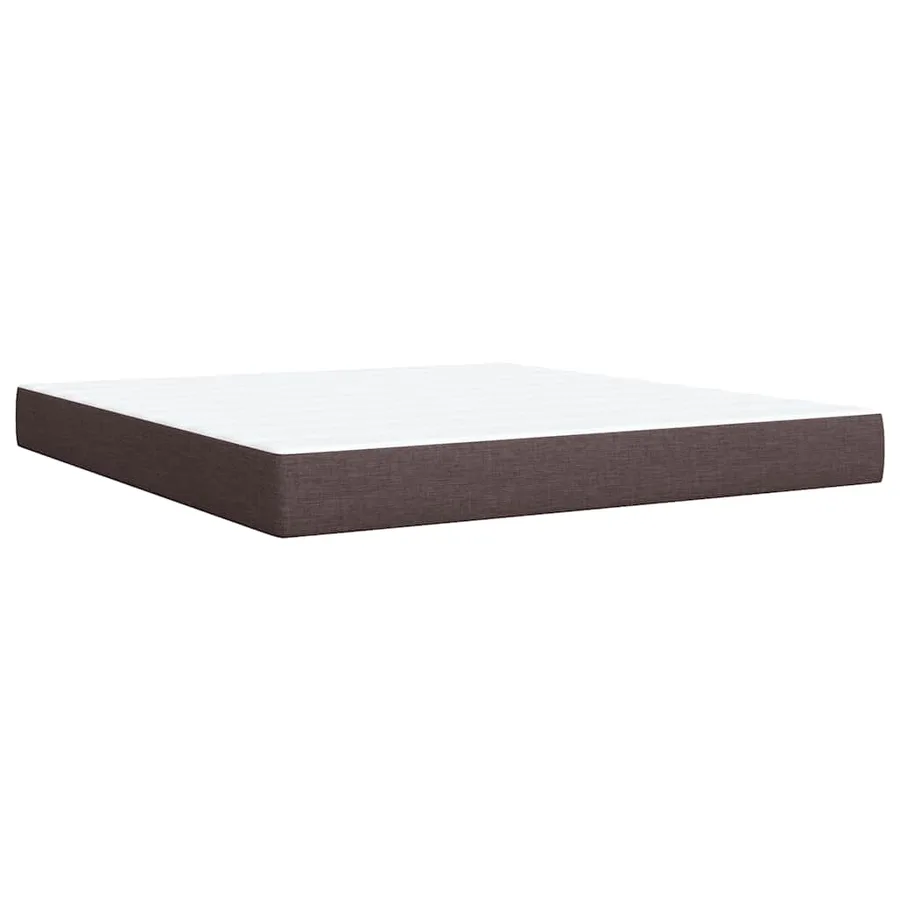 Sommier à lattes de lit avec matelas Marron foncé 180x200 cm - 10