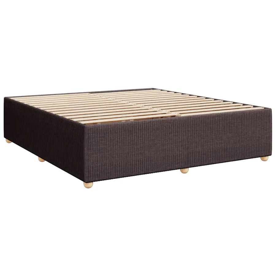 Sommier à lattes de lit avec matelas Marron foncé 180x200 cm - 9