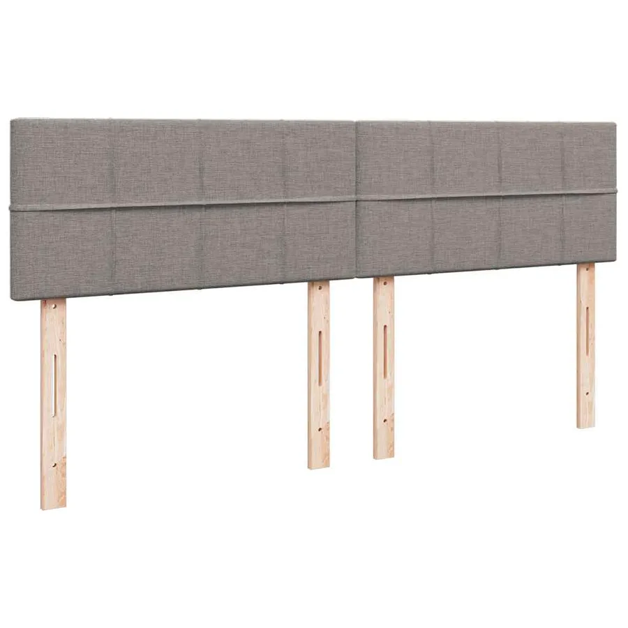 Sommier à lattes de lit avec matelas Taupe 180x200 cm Tissu - 12