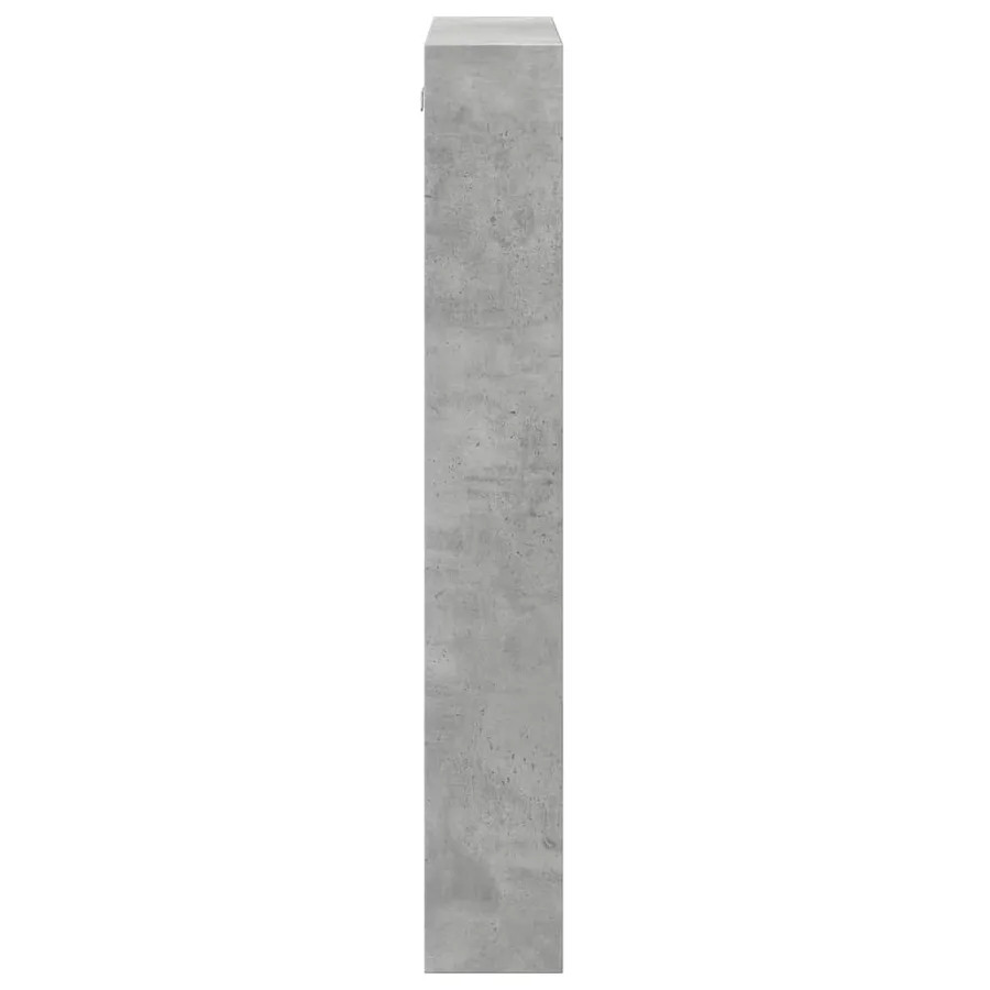 Armoire murale gris béton 50x15x100 cm bois d'ingénierie - 5