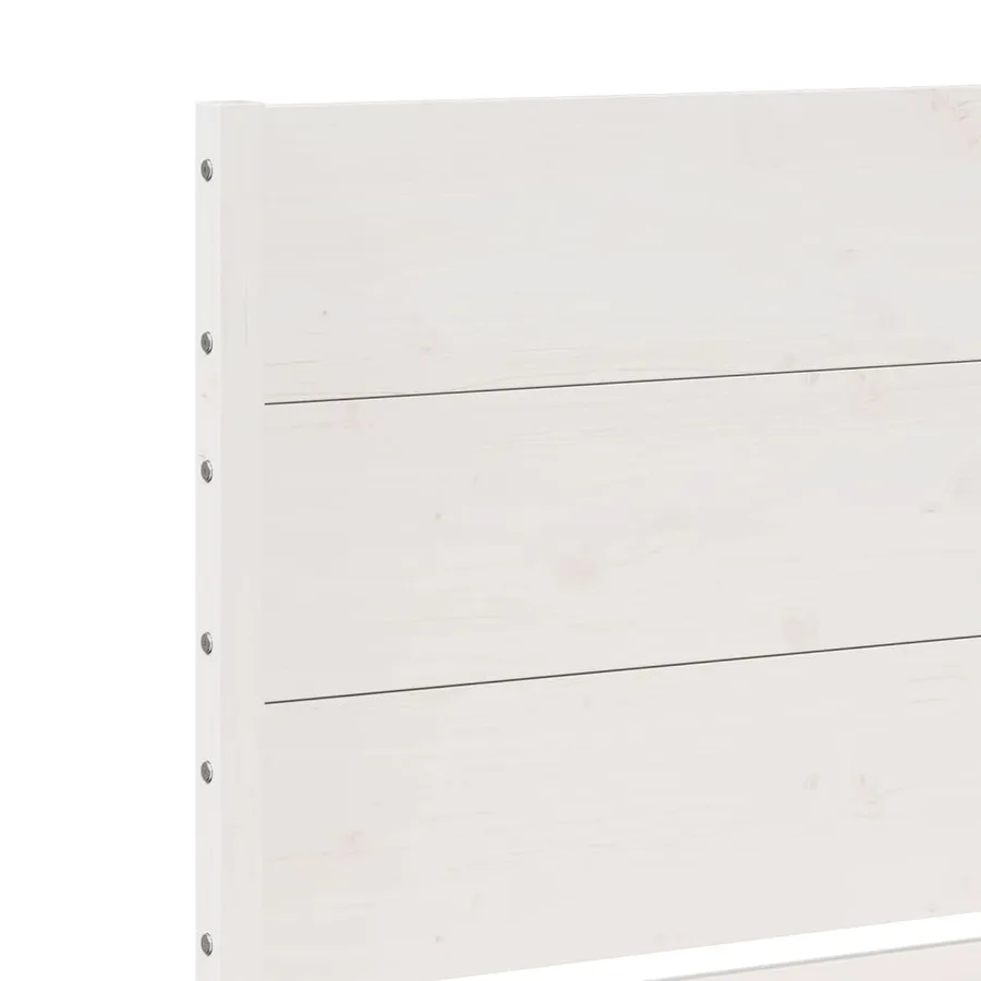 Cadre de lit extra long sans matelas 200x210 cm bois massif - 7