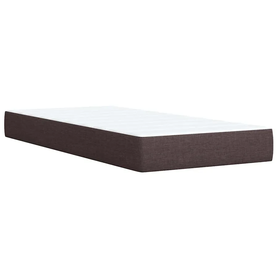 Sommier à lattes de lit avec matelas Marron foncé 90x200 cm - 11
