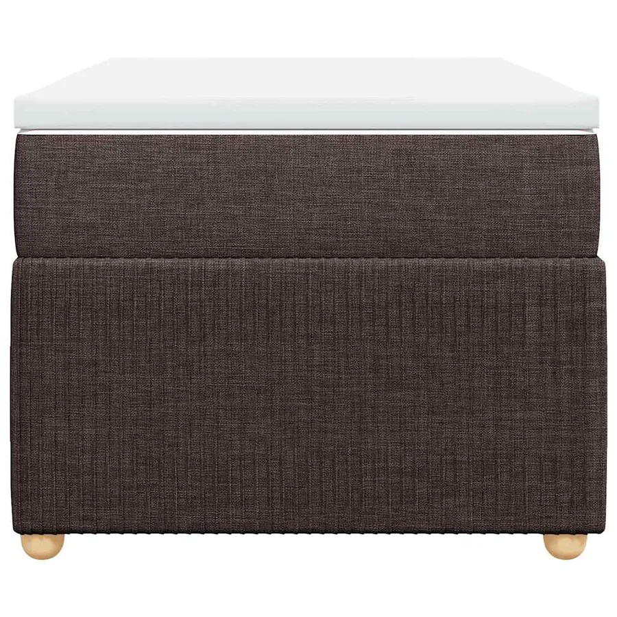 Sommier à lattes de lit avec matelas Marron foncé 90x200 cm - 4