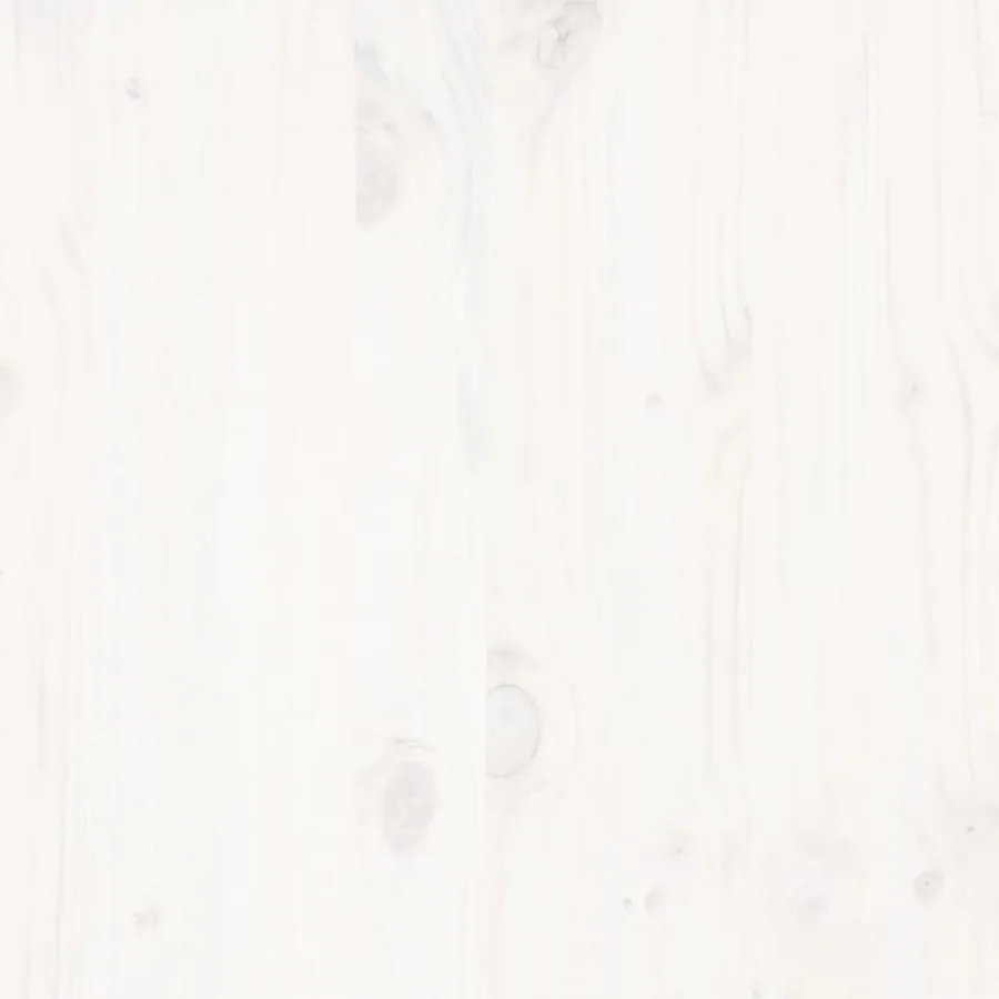 Cadre de lit sans matelas blanc 180x200 cm bois massif de pin - 7