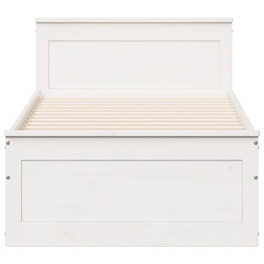 Cadre de lit sans matelas avec tête de lit 90x190 cm pin massif - 4