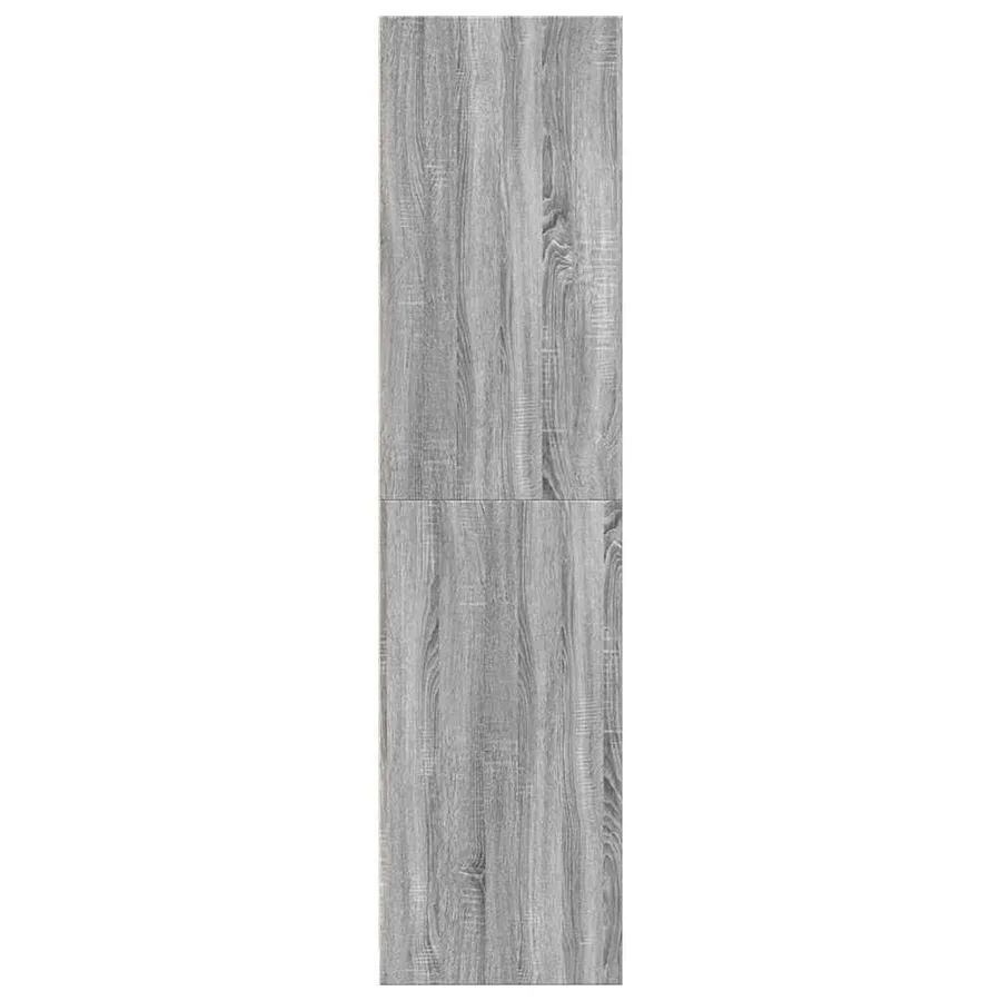 Garde-robe sonoma gris 80x50x200 cm bois d'ingénierie - 6
