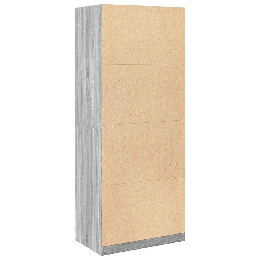 Garde-robe sonoma gris 80x50x200 cm bois d'ingénierie - 7