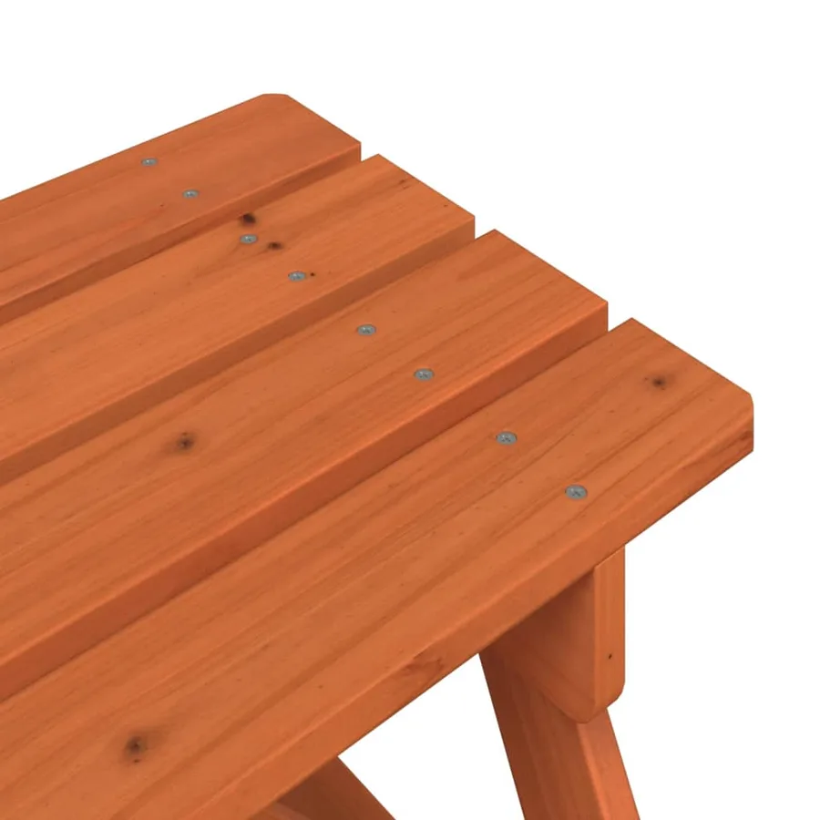 Table de pique-nique pour 4 enfants avec parasol bois de sapin - 10