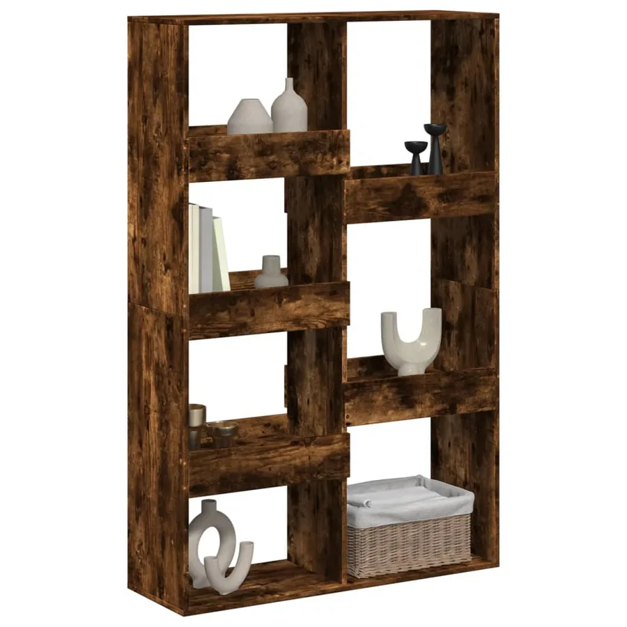Cloison de séparation chêne fumé 100x33x155,5cm bois ingénierie - 3