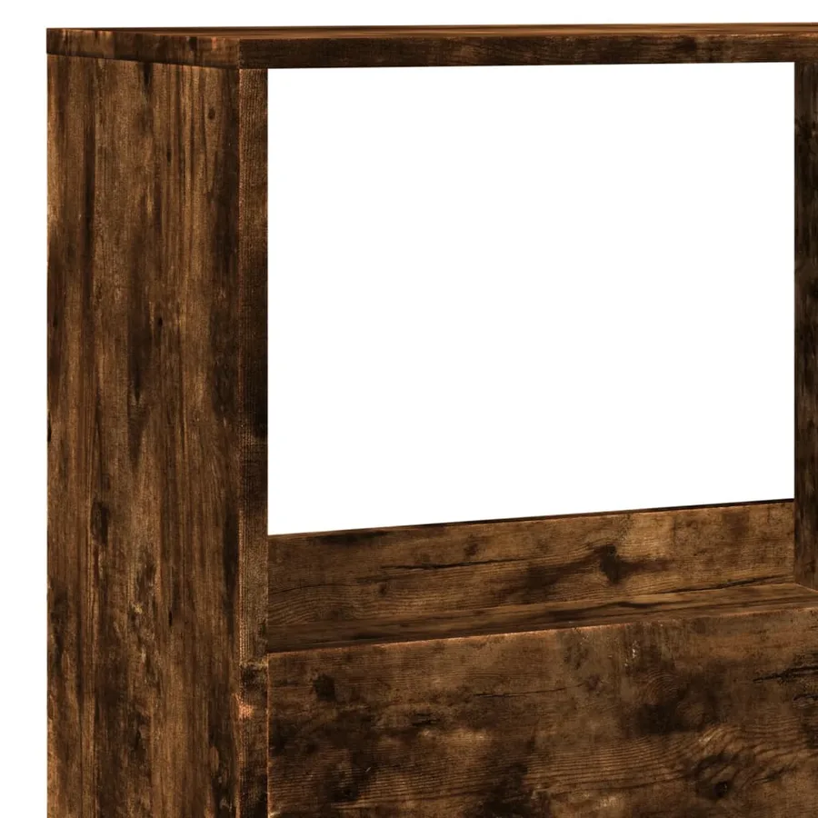 Cloison de séparation chêne fumé 100x33x155,5cm bois ingénierie - 7