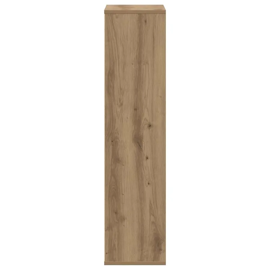 Bibliothèque chêne artisanal 50x25x105 cm bois d'ingénierie - 5