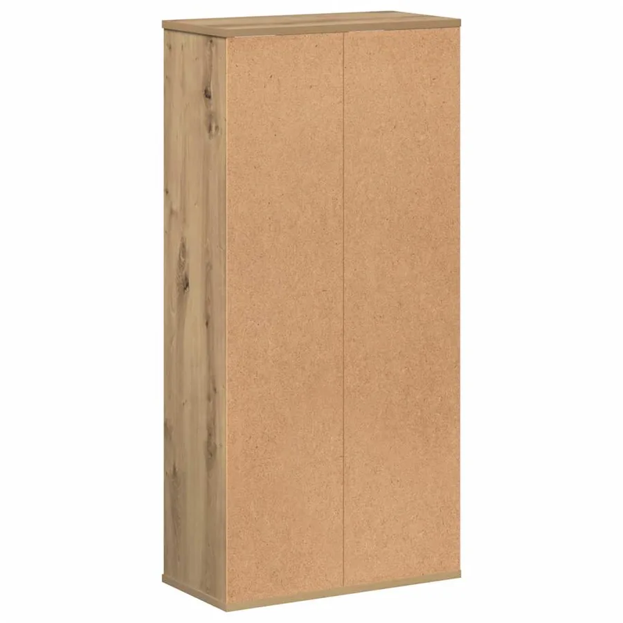 Bibliothèque chêne artisanal 50x25x105 cm bois d'ingénierie - 6