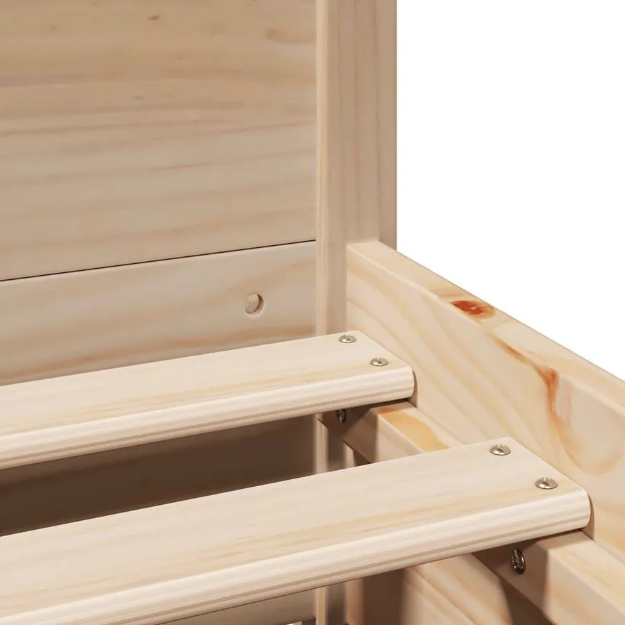 Cadre de lit sans matelas 120x190 cm bois de pin massif - 10