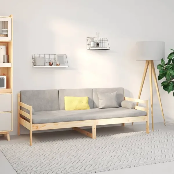 Lit de jour sans matelas 80x200 cm bois de pin massif