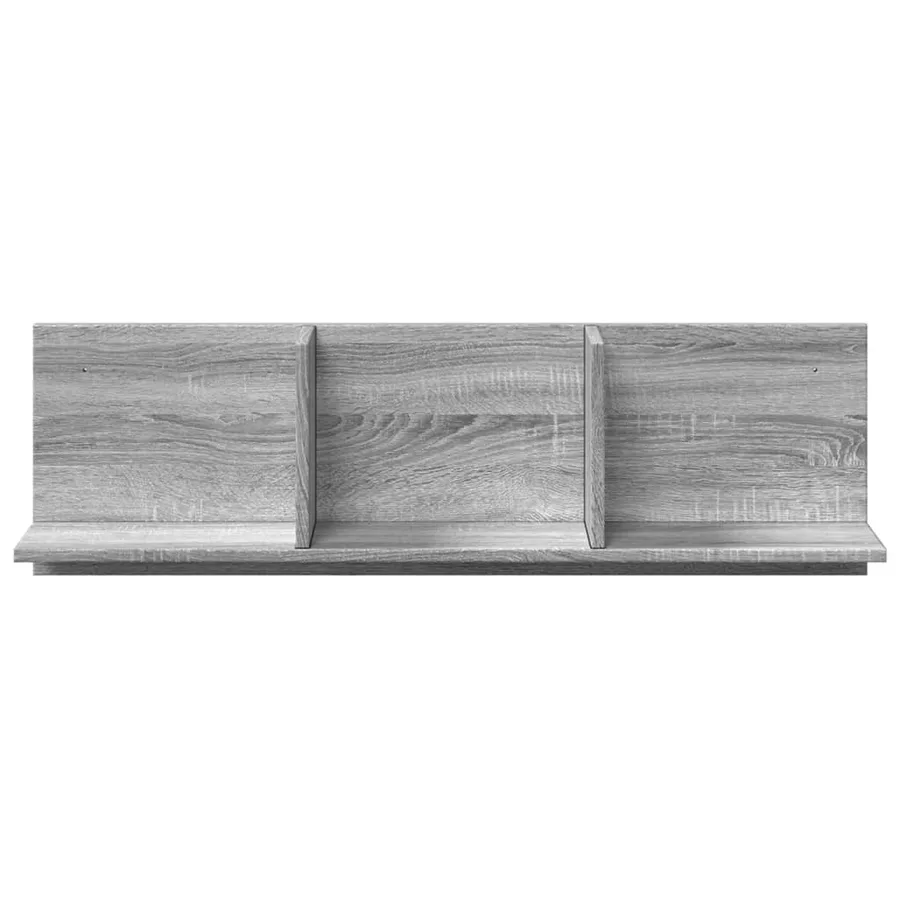 Armoire murale 100x16,5x30 cm sonoma gris bois d'ingénierie - 4
