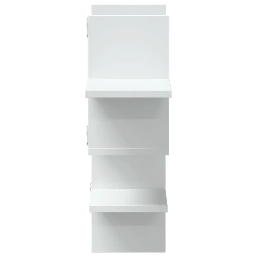 Étagère murale blanc 124,5x18x60,5 cm bois d'ingénierie - 5