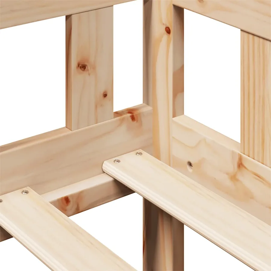 Lit de jour avec tiroirs sans matelas 80x200 cm bois massif - 10