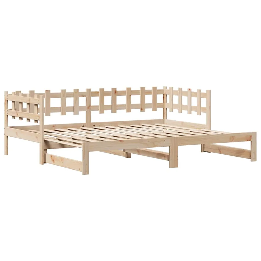 Lit de jour avec gigogne et tiroirs sans matelas 80x200 cm - 4