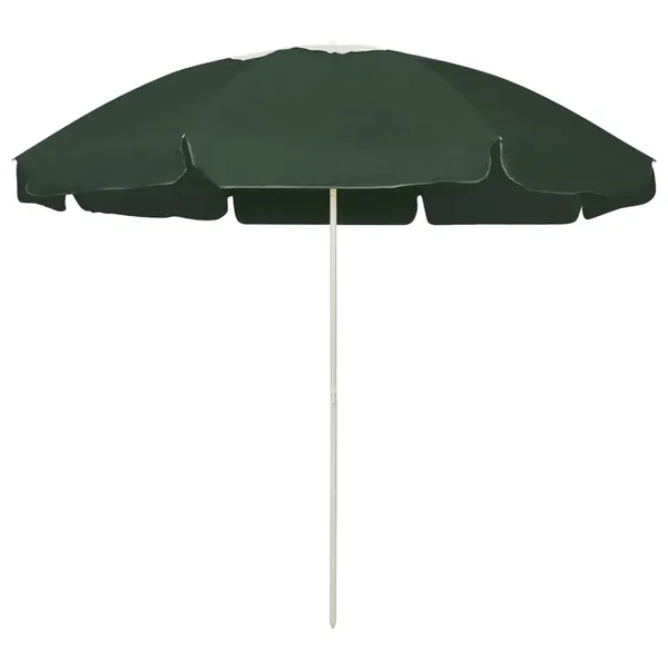 Parasol de plage vert 240 cm