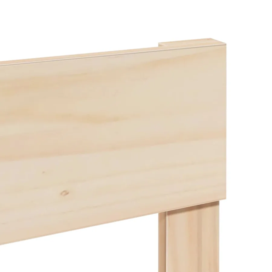 Cadre de lit sans matelas 140x200 cm bois massif de pin - 10