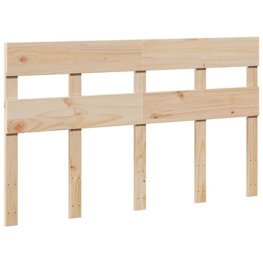 Cadre de lit sans matelas 140x200 cm bois massif de pin - 5
