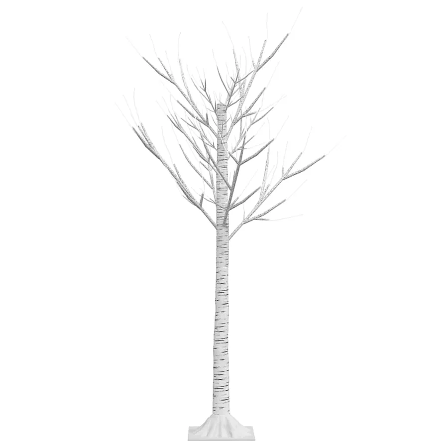 Sapin de Noël 128 LED blanc chaud Saule 1,2 m Int/Ext - 4