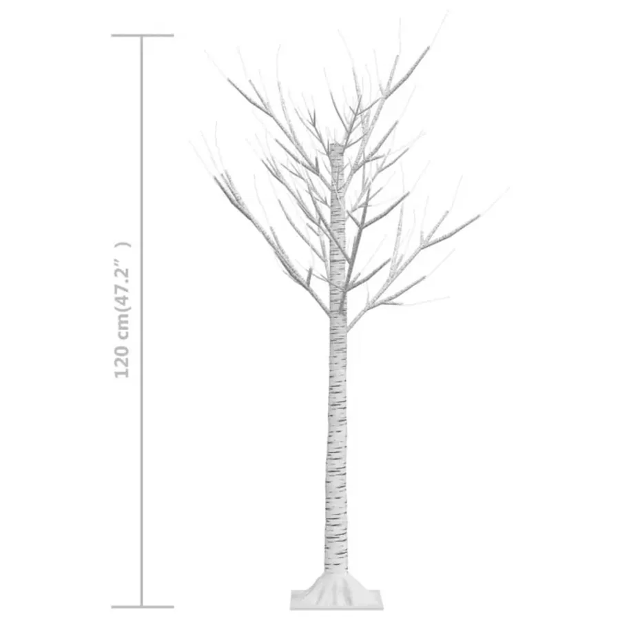 Sapin de Noël 128 LED blanc chaud Saule 1,2 m Int/Ext - 8