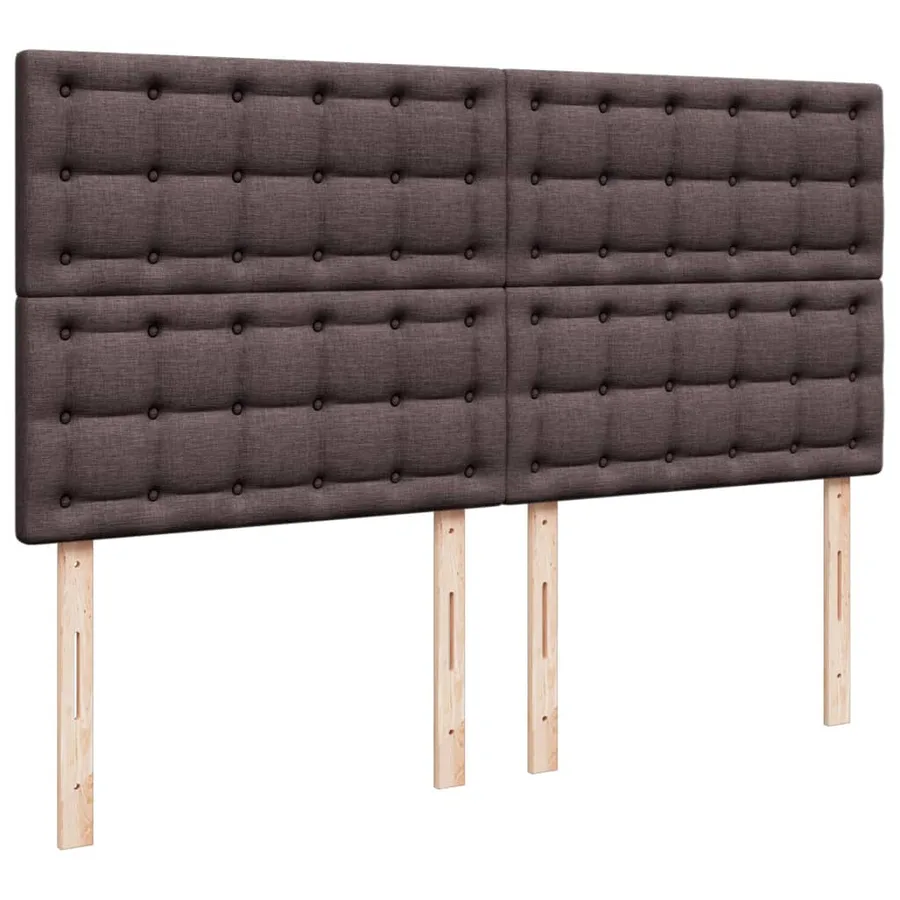 Sommier à lattes de lit avec matelas Marron foncé 200x200 cm - 7