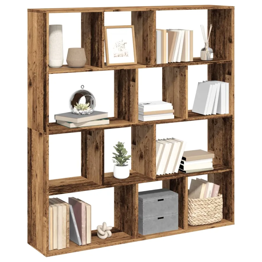 Bibliothèque vieux bois 132x29x141,5 cm bois d'ingénierie - 4