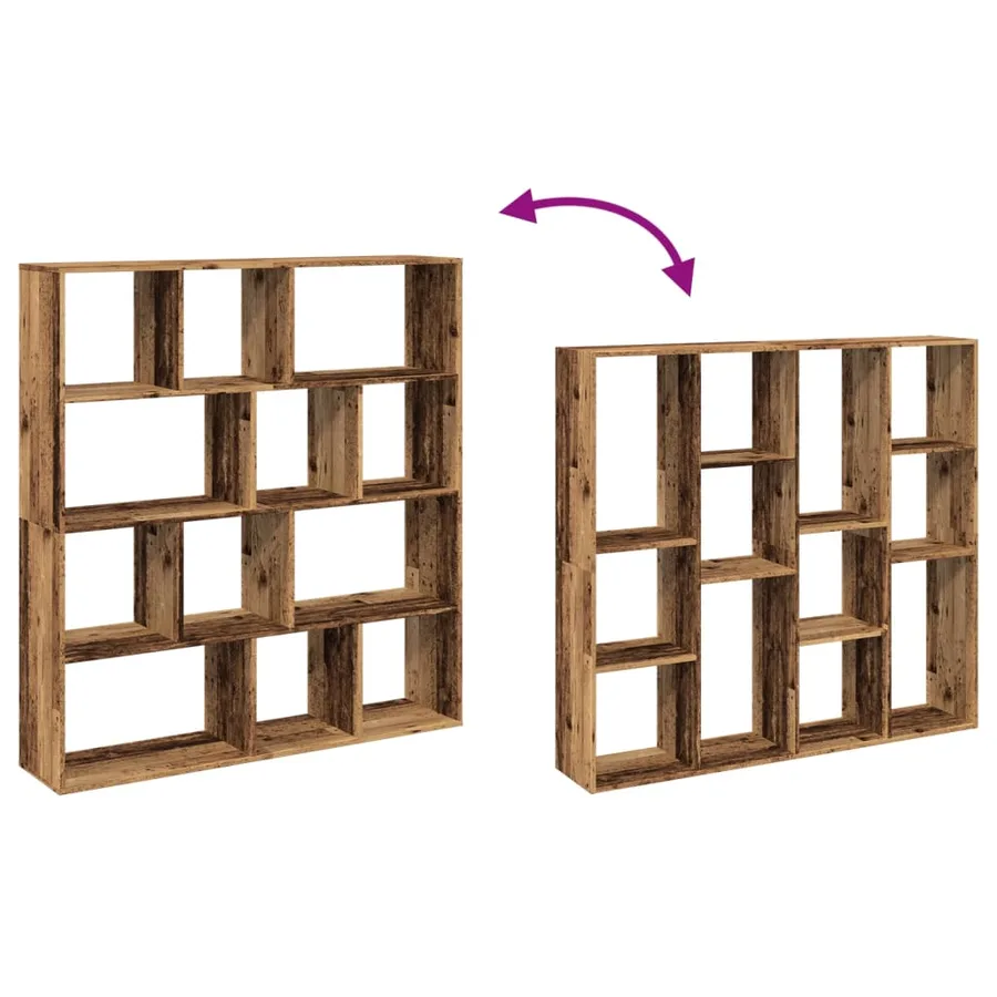 Bibliothèque vieux bois 132x29x141,5 cm bois d'ingénierie - 8