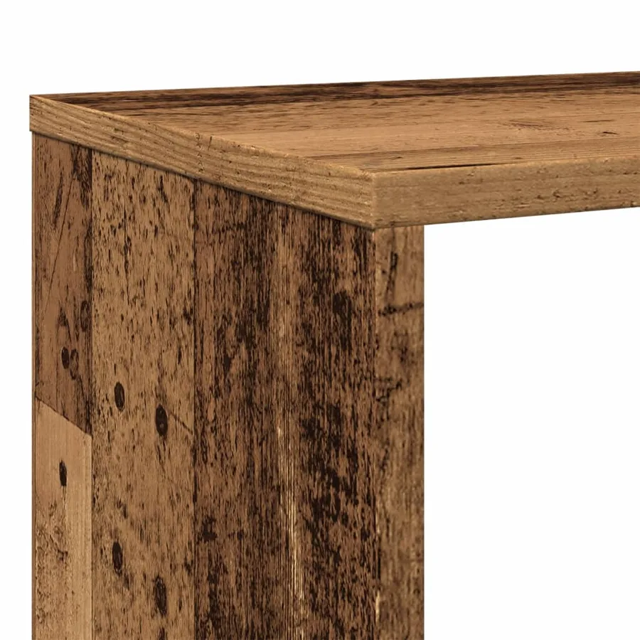 Bibliothèque vieux bois 132x29x141,5 cm bois d'ingénierie - 9