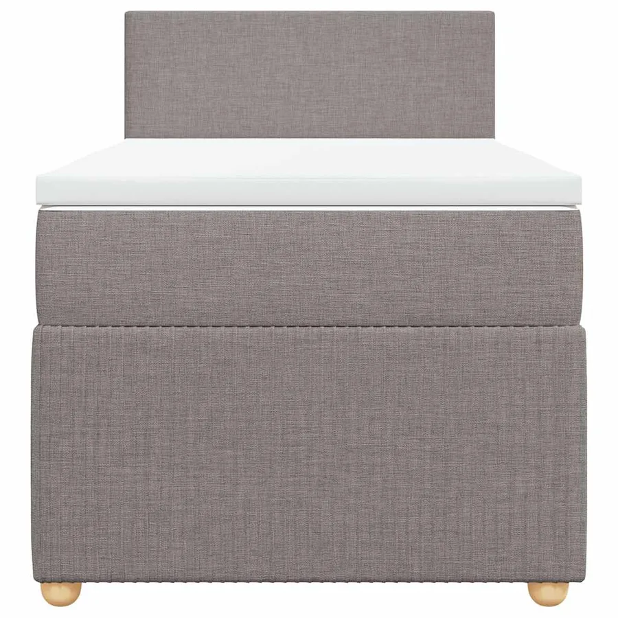 Sommier à lattes de lit avec matelas Taupe 80x200 cm Tissu - 6