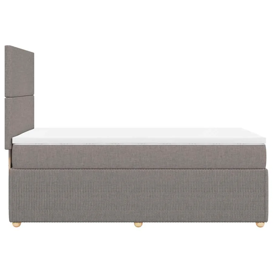 Sommier à lattes de lit avec matelas Taupe 80x200 cm Tissu - 5