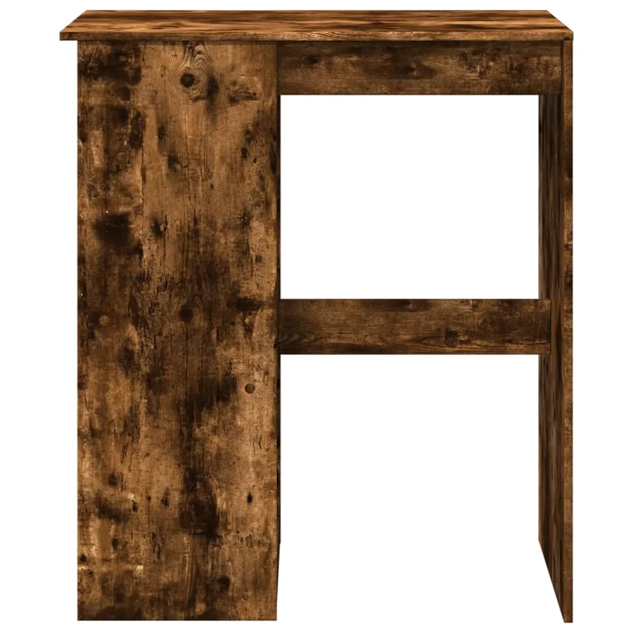Table de bar avec étagères chêne fumé bois d'ingénierie - 4