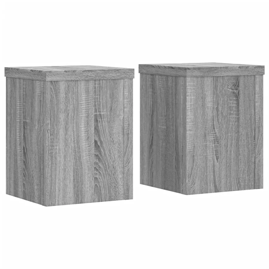 Supports pour plantes 2 pcs sonoma gris bois d'ingénierie - 2
