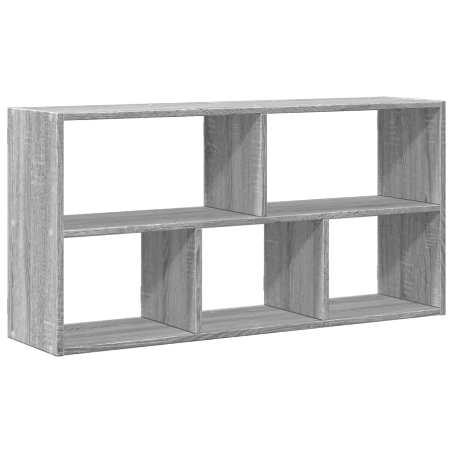 Étagère murale sonoma gris 100x25x50 cm bois ingénierie - 2