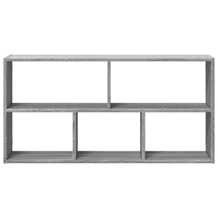 Étagère murale sonoma gris 100x25x50 cm bois ingénierie - 4