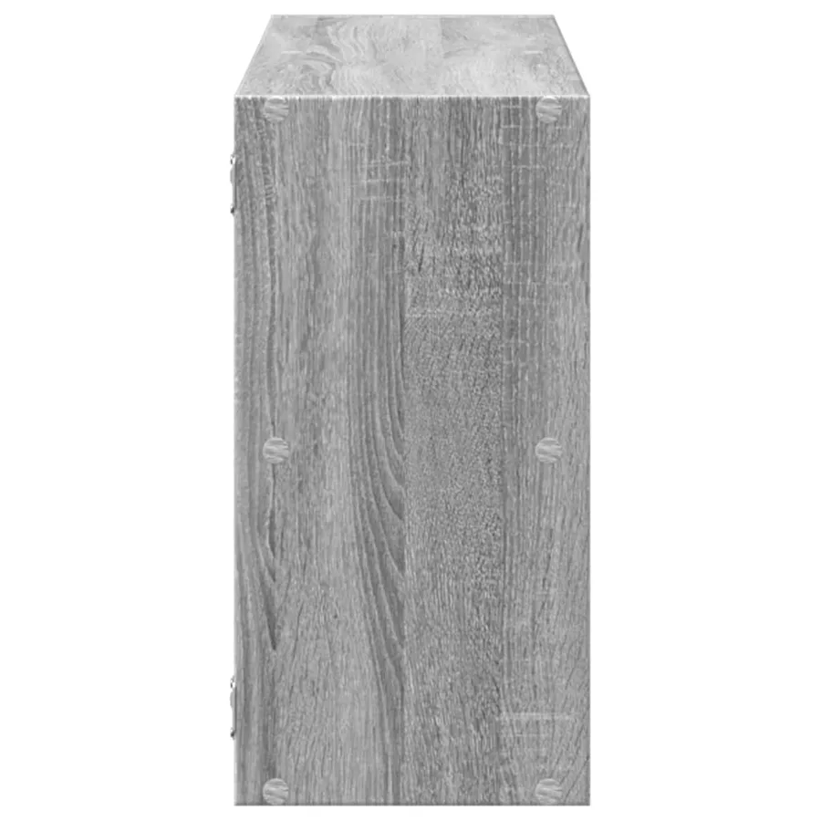 Étagère murale sonoma gris 100x25x50 cm bois ingénierie - 5