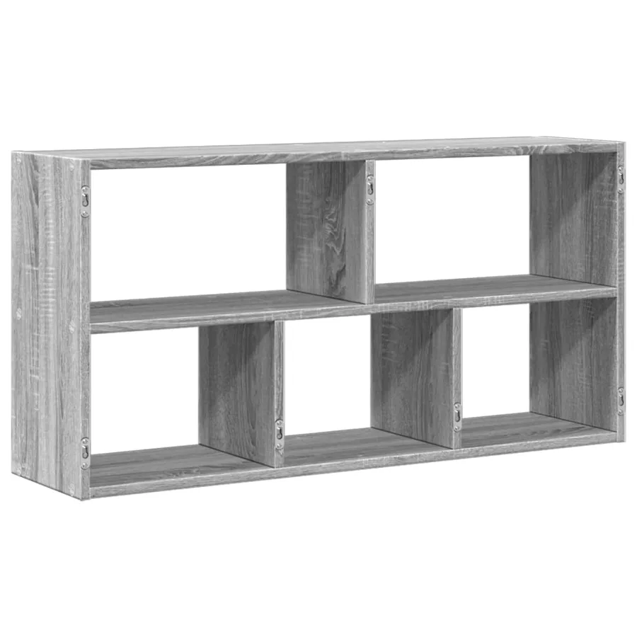 Étagère murale sonoma gris 100x25x50 cm bois ingénierie - 6