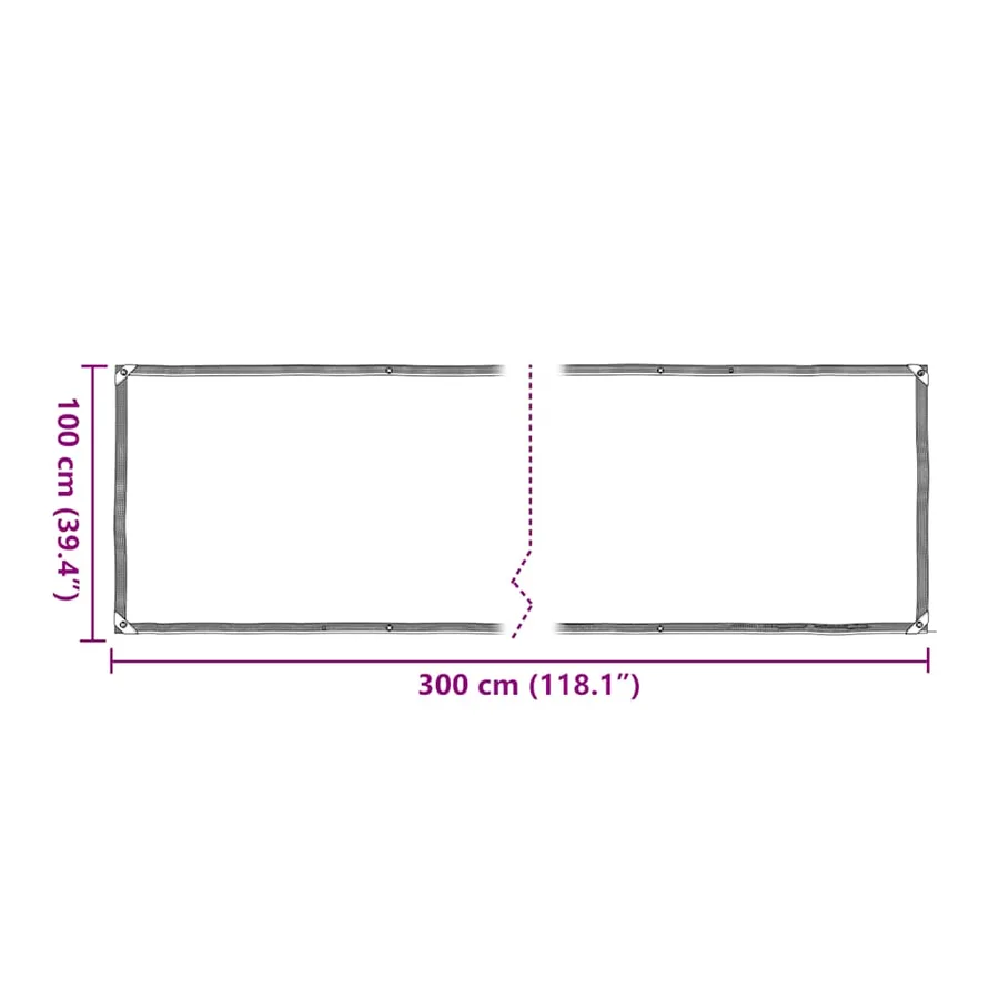 Housse de protection plantes avec œillets 1x3 m polyéthylène - 10